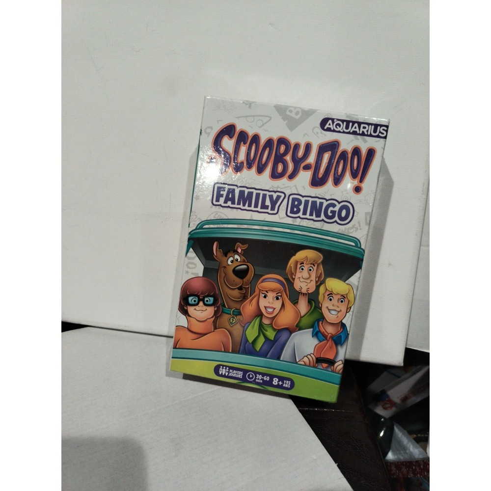SCOOBY-DOO! Family Bingo Game by Aquarius 2-18 Players Ages 8+ SEALED
